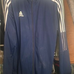Adidas Men's Navy Windbreaker Jacket